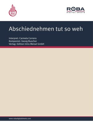 cover image of Abschiednehmen tut so weh
